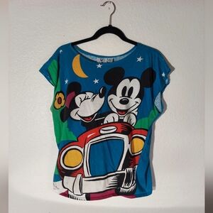 Walt Disney Vtg Mickey & Minnie Collectors Series -3 Multicolor Shirt WM Size M